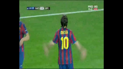 Барселона 4:1 Арсенал.06.04.2010 гола на Меси за 1:1 