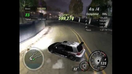 Need For Speed Underground 2 - Drift in Hillside Manor 