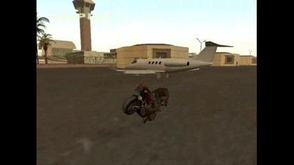 Gta San Andreas Каране на предна гума с мотор 