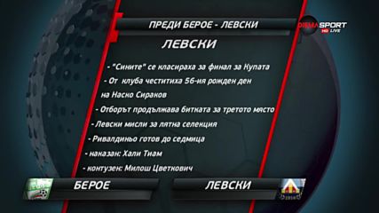 Берое приема Левски в директна битка за бронза