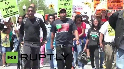 Балтимор протестира против полицейското насилие