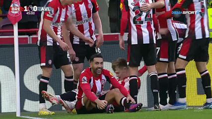 Brentford with a Goal vs. Aston Villa