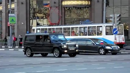 Охраната на руския президент Дмитрий Медведев