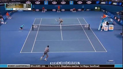 Federer vs Tsonga - Australian Open 2013 - Part 1!