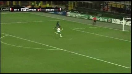 28.09.2010 Интер 4 - 0 Вердер Бремен трети гол на Самуел Ето о 