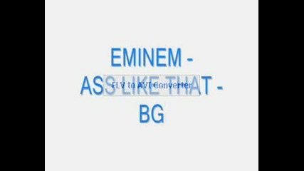 Eminem - Ass Like That [bg]