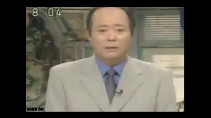 Японец му пада перуката в ефир
