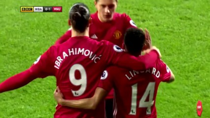 Highlights: West Bromwich Albion - Manchester United 17/12/2016