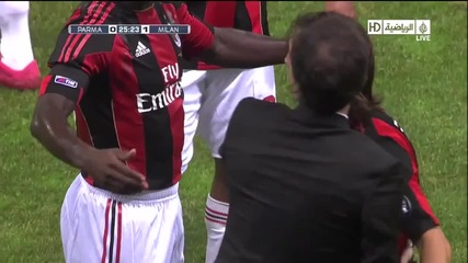 Страхотен гол на Andrea Pirlo ( A C Milan 1:0 Parma ) 