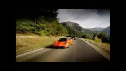 Top Gear - Ford Gt, Pagani Zonda, Ferrari F430 Във Франция (част 3)