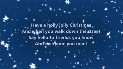 Burl Ives - Holly Jolly Christmas (lyrics)