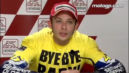 Valentino Rossi interview after the Valencia Gp 