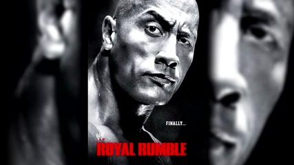 Royal Rumble 2013 Official Poster featuring. The Rock