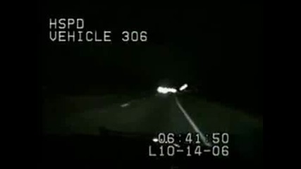 Police patrol car crashes