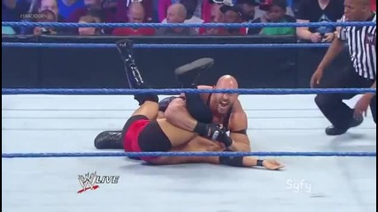 Ryback in a Squash Match Wwe Super Smackdown 10/4/12