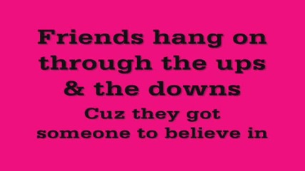 Hannah Montana - True Friend [lyrics]