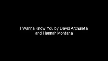 Youtubeі I Wanna Know You by David and Hannah 