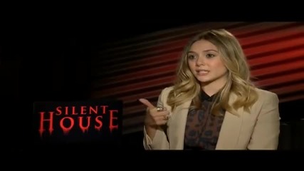 Звездата Елизабет Олсън дава интервю за филма си Тихата Къща (2011)