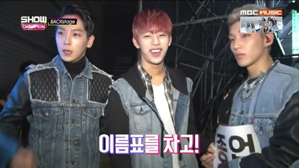 151121 B.a.p Show Champion Back Stage