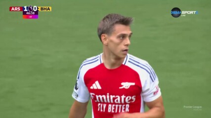 Арсенал - Брайтън 1:0 /първо полувреме/