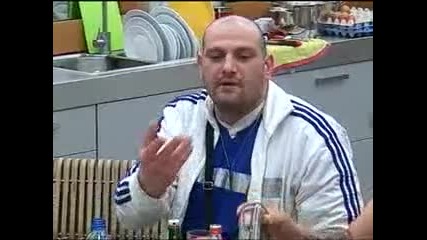 Big Brother F - Давид и Николай са пияни 03.04.2010