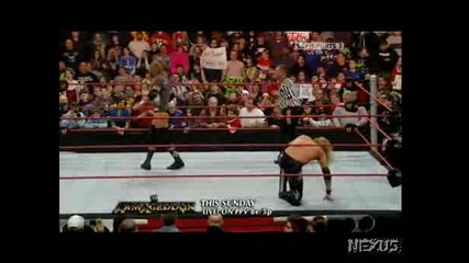 WWE Джон Сина Срещу Острието (Шампион Срещу Шампион) - RAW Slammy Awards 08.12.08