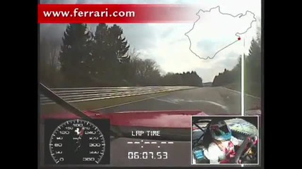 Ferrari 599xx lap of the nurburgring 
