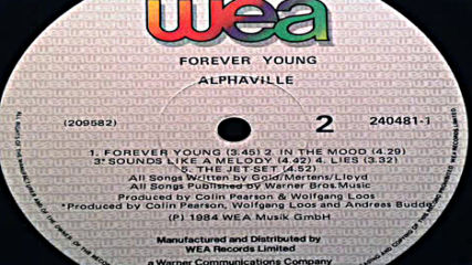Alphaville 1984-lp Album Wea