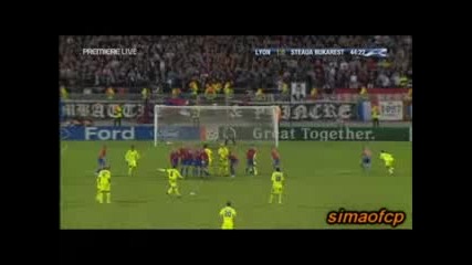 Lyon Vs Steaua Bucarest 2 - 0 , Goal 2