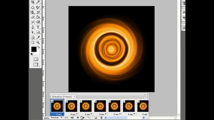Photoshop - Въртяшта се огнена топка 