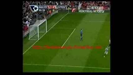 Манчестър Юнайтед 1:4 Ливърпул Андреа Досена гол