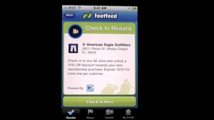 Footfeed - Приложение за iphone 