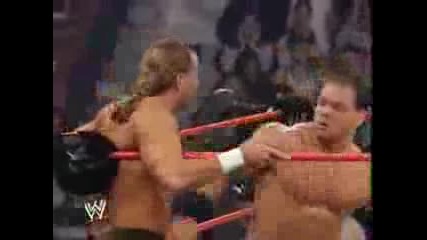 Chris Benoit vs Shawn Michaels vs Triple H Backlash 2004 Part 1
