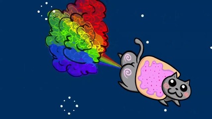 Какво прави Nyan Cat след ядене [смях]
