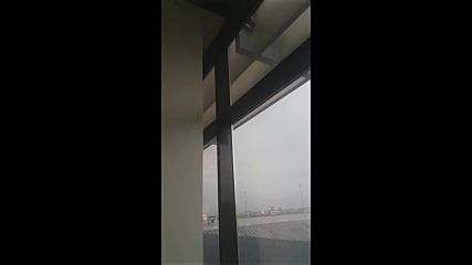 Теч при дъжд на Терминал 1, летище София