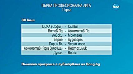 Спортни новини (08.07.2016 - централна)