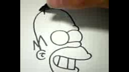 Как се рисува Homer Simpson ?