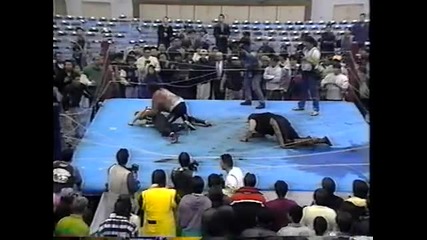 Iwa - Cactus Jack vs Terry Funk ( Barbed Wire Match )