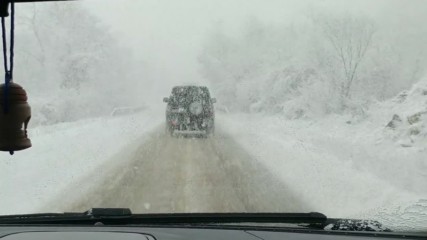 Пътят за Варна в Ловешкия регион - в сняг!