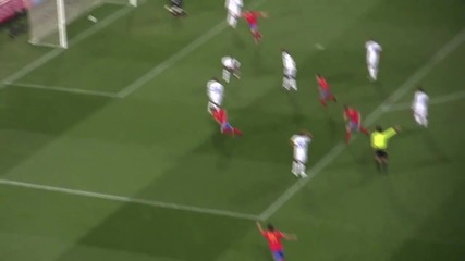 Amazing goal by David Villa, Spain vs. Honduras, World Cup 2010