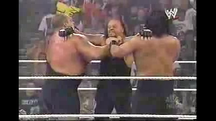Double Chokeslam Big Show & Great Khali vs. Undertaker