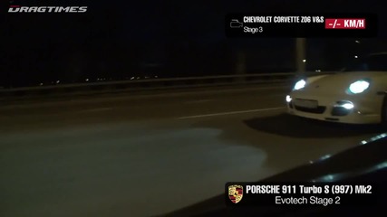 Chevrolet Corvette Z06 vs Porsche 911 Turbo Evotech