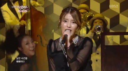 131011 Iu - Between the lips & The Red Shoes @ Music Bank