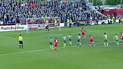 Акрингтън Стенли - АФК Уимбълдън 1:0 /първо полувреме/