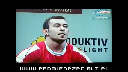 Stoicho Djelepov Weightlifting European Championships 2009 Clean & Jerk Cat. 62kg 