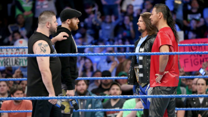 Shinsuke Nakamura is confronted by Kevin Owens & Sami Zayn: SmackDown LIVE, Jan. 30, 2018