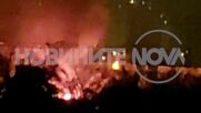Пожар горя в София