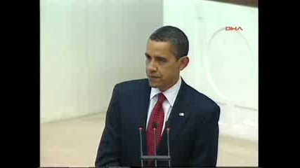 Obama in Turkiye.he speak for Turkiye