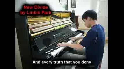 linkin park - new diviane + lyrics with Piano