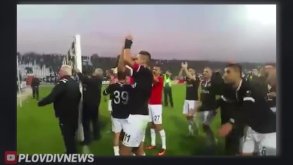 Радостта на Локо Пд след победата в дербито